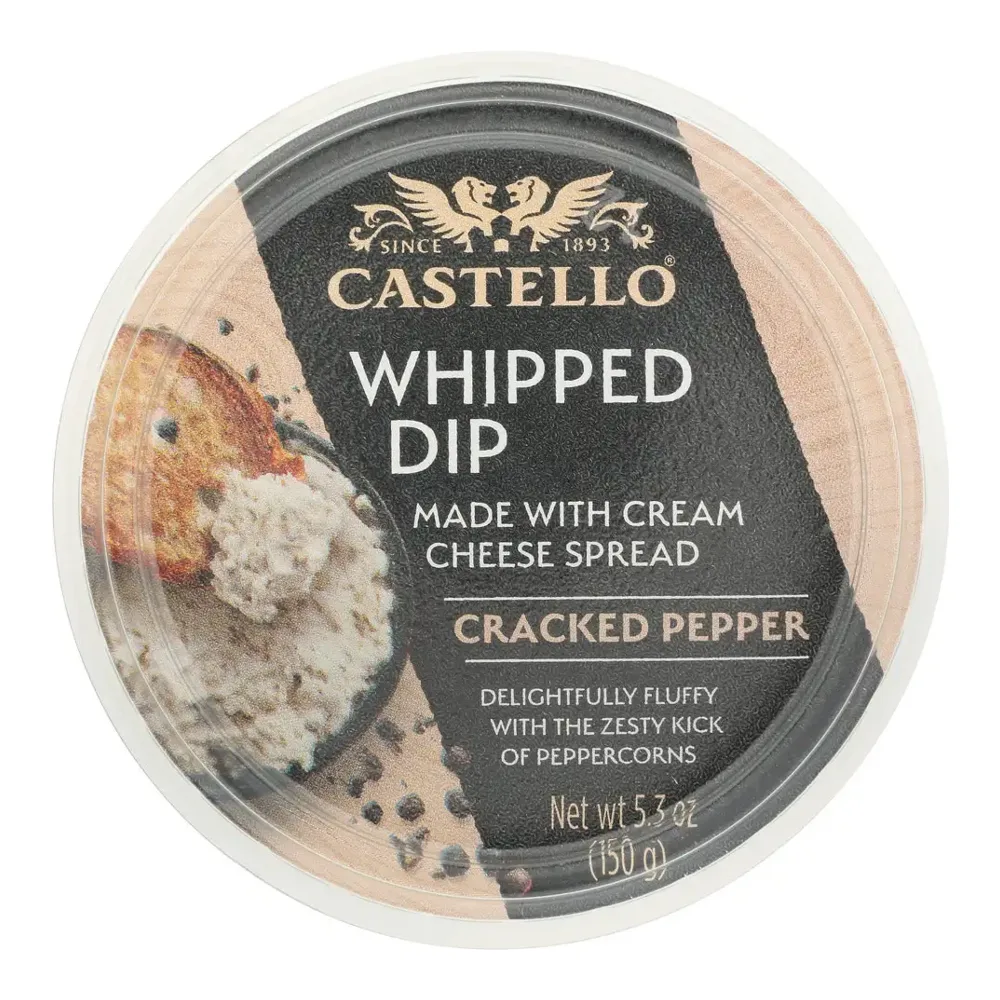 093936169446 CASTELLO WHIP DIP CRACK PEPPER 5Z - Image 1