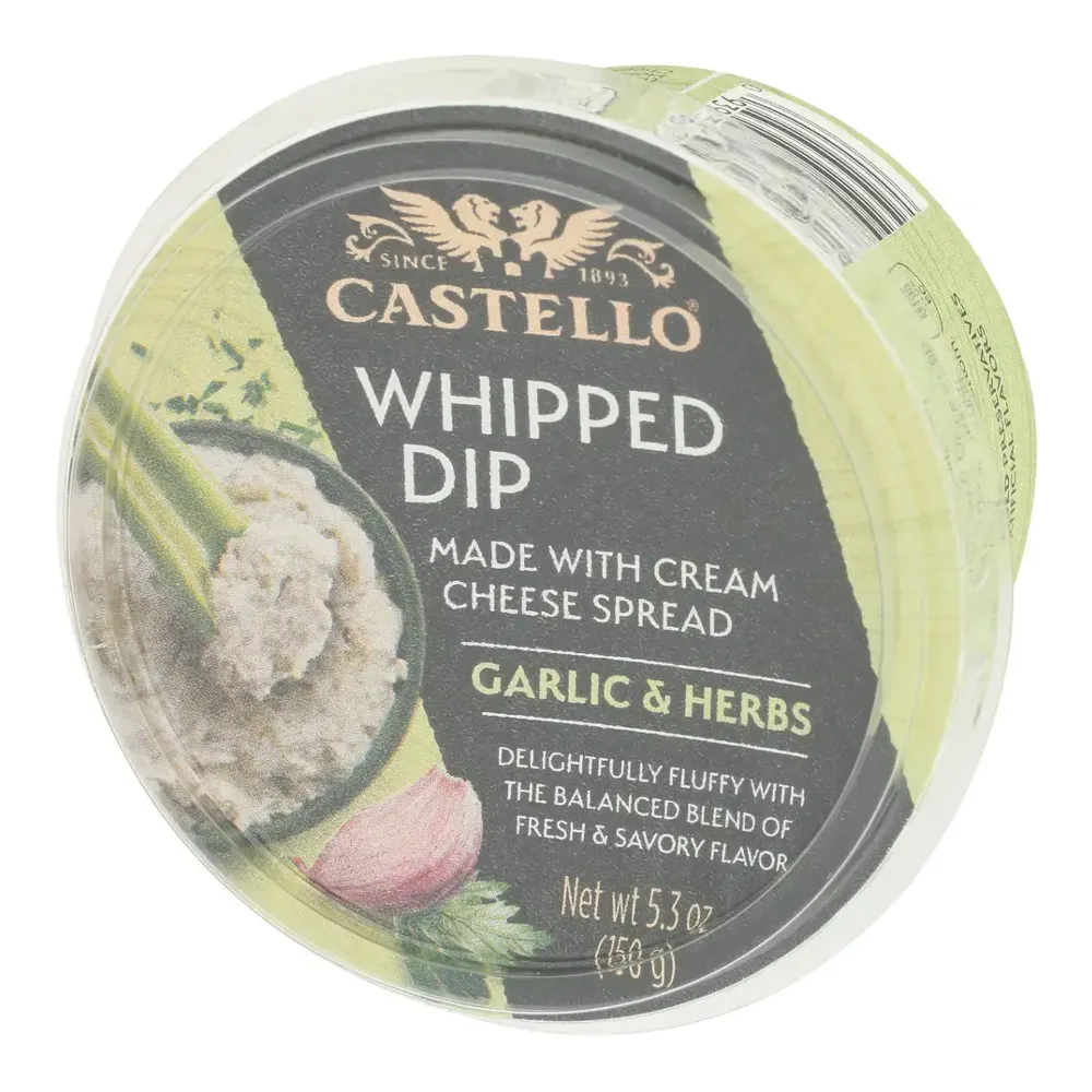 093936169507 CASTELLO WHIP DIP GARLIC HERB 5Z - Image 1