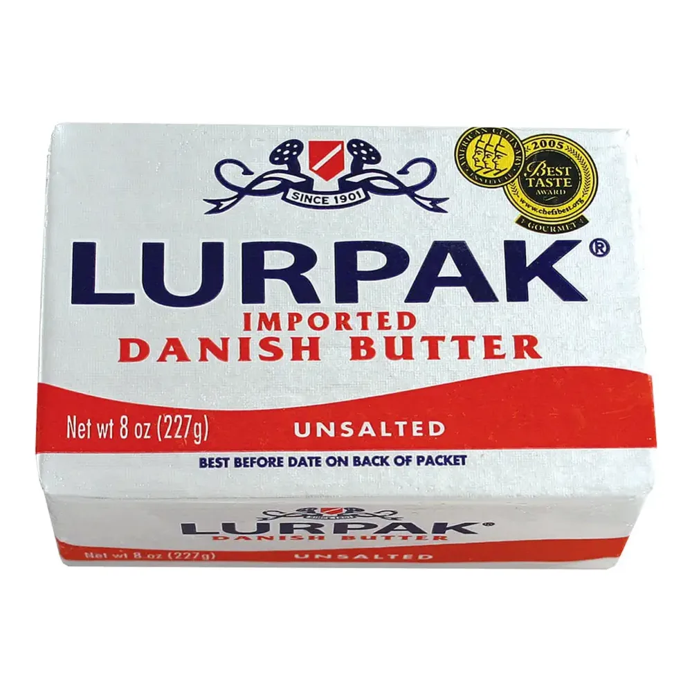 093936854366 LURPAK UNSALTED DANISH BUTTER 8Z - Image 1