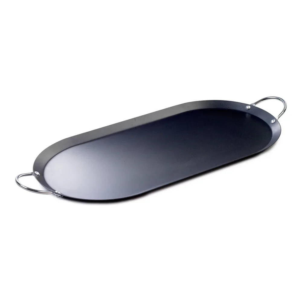 094046520158 IMUSA CARBON STL OVAL GRIDDLE 17" - Image 1