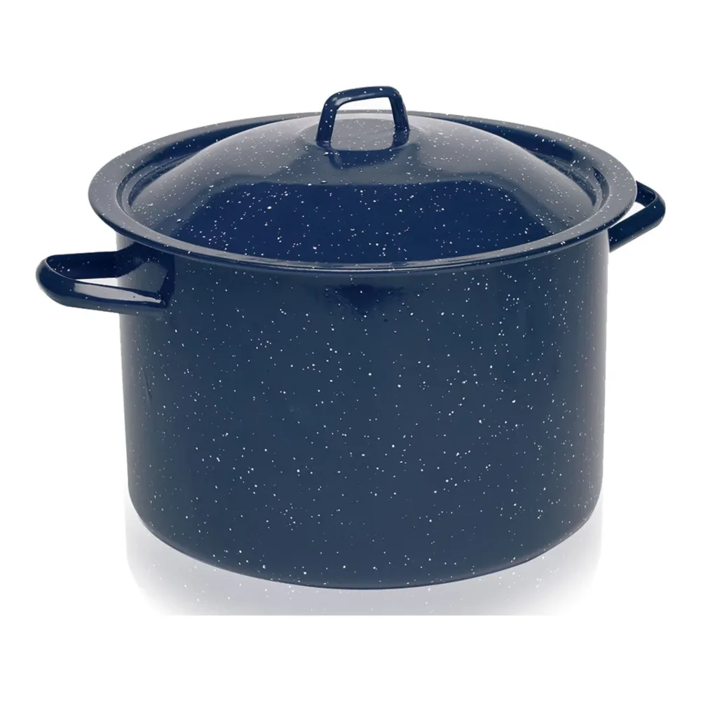 094046626102 IMUSA ENAMEL STOCK POT BLUE 4QT - Image 1