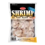 WHOLEY SHRIMP RAW T/ON 31/40 1LB