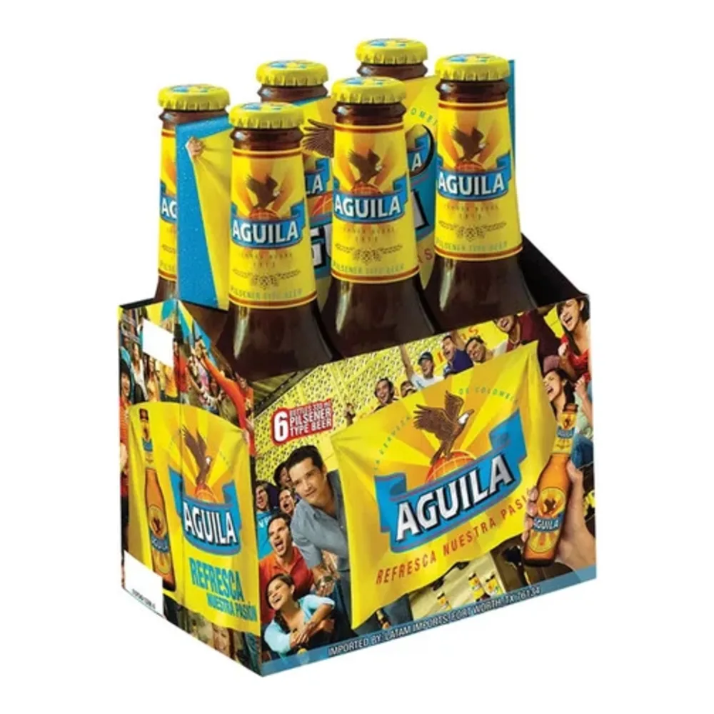 097549132866 AGUILA ORIG COLOMBIAN BEER 12Z/6PK - Image 1