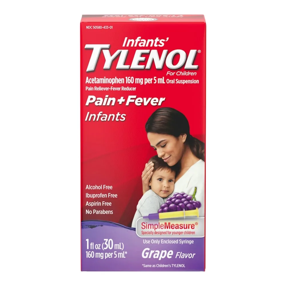 300450122377 TYLENOL CHILDRENS GRAPE 1Z - Image 1