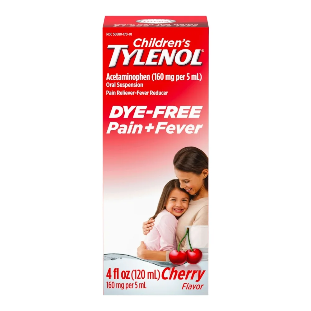 300450166043 TYLENOL CHILDRENS CHERRY 4Z - Image 1