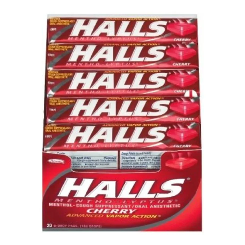 312546627710 HALLS CHERRY FLAVOR 9CT - Image 1