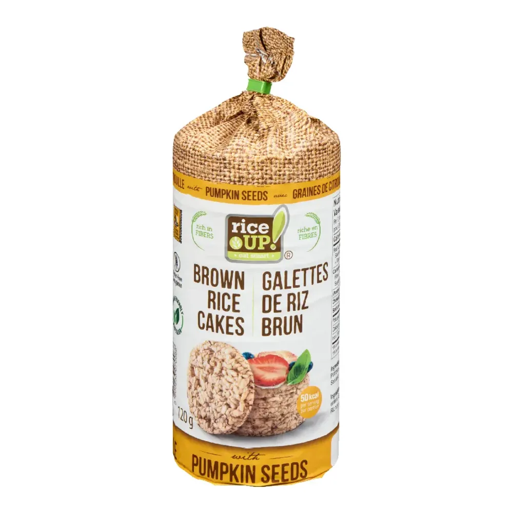 3800233070088 RICE UP BROW RICE CAKE PUMPKIN 4.23Z - Image 1