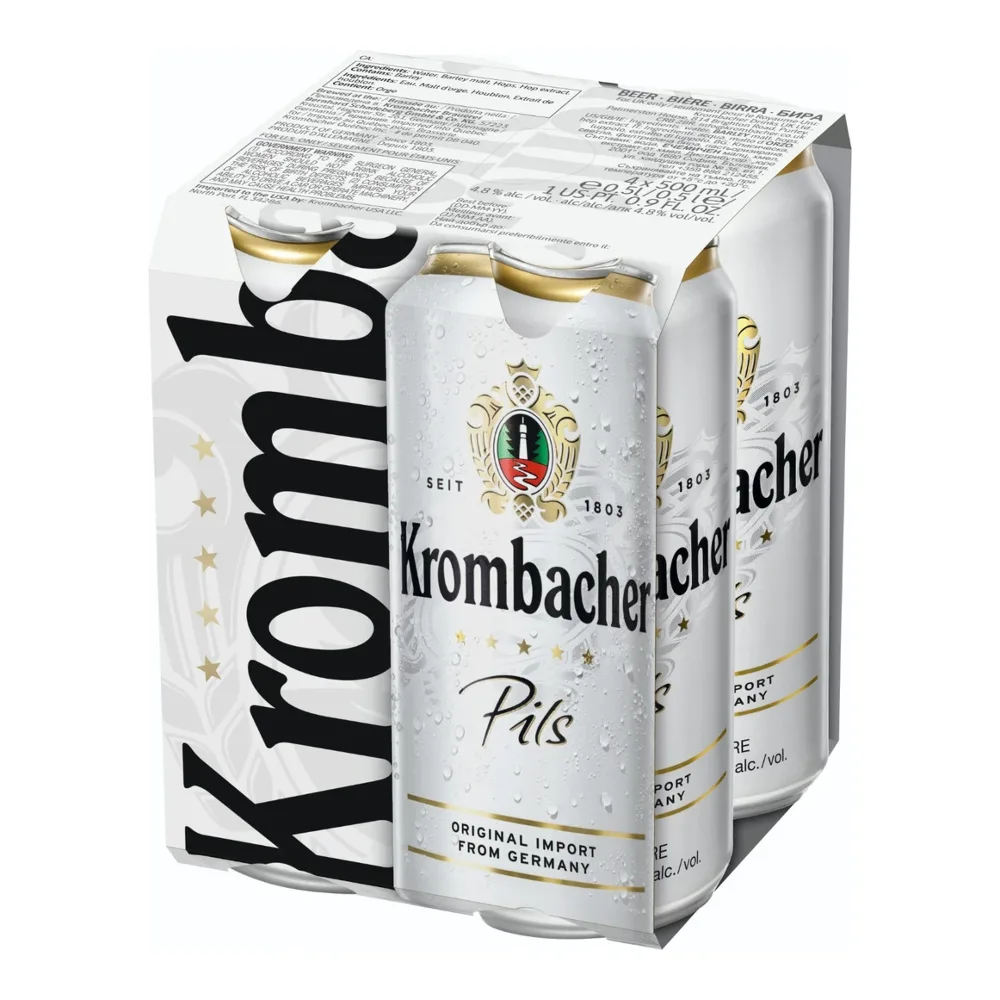 4008287924848 KROMBACHER PILS GERMAN 16Z/4PK - Image 1