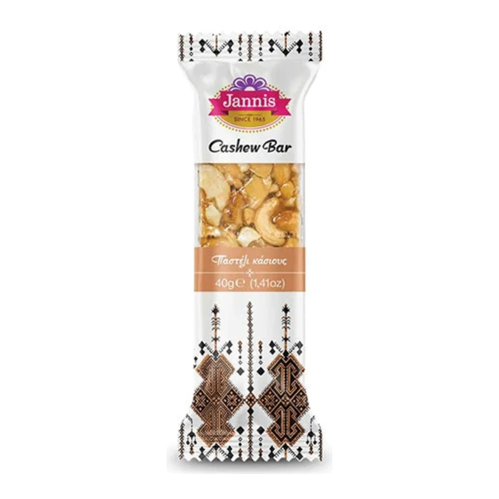 5201041015731 JANNIS CASHEW BAR 40g - Image 1