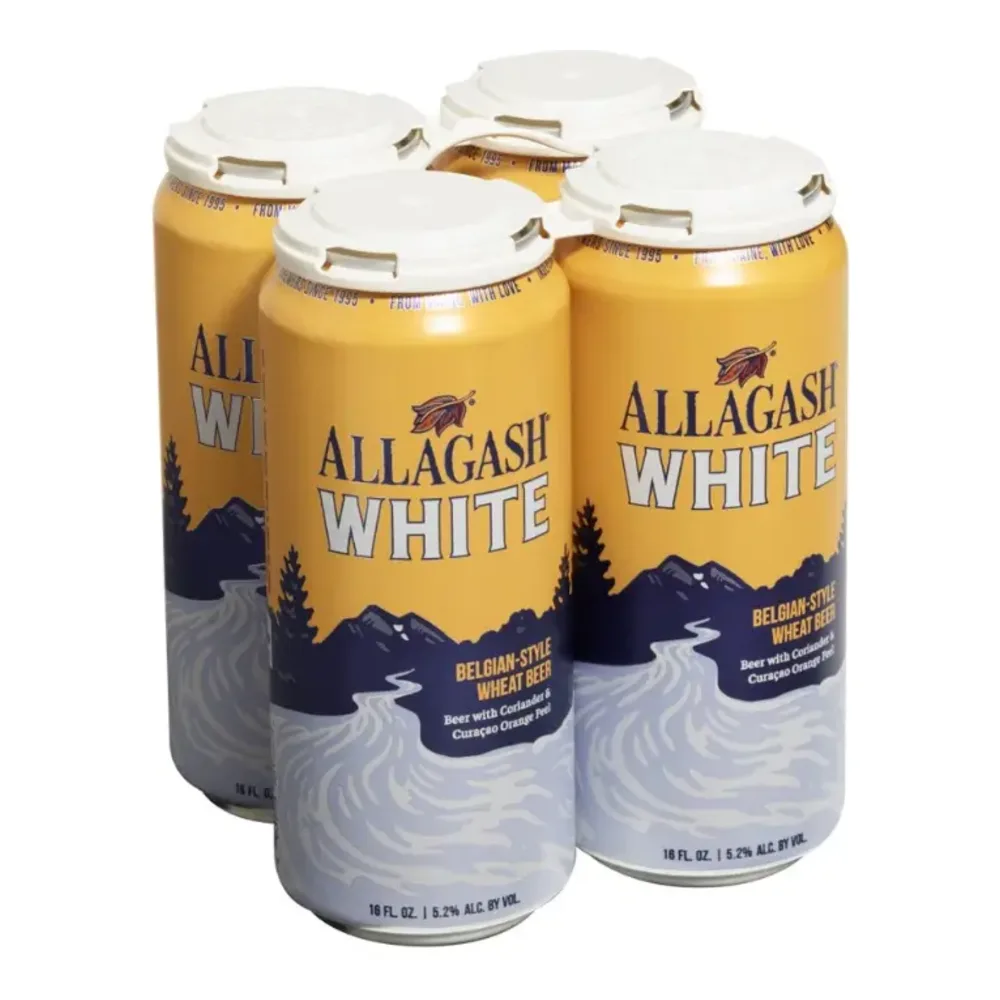 603675101777 ALLAGASH WHITE BEER 16Z/4PK - Image 1