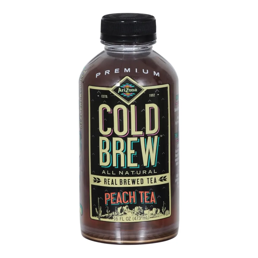 613008766191 AZ COLD BREW PEACH TEA 16Z - Image 1