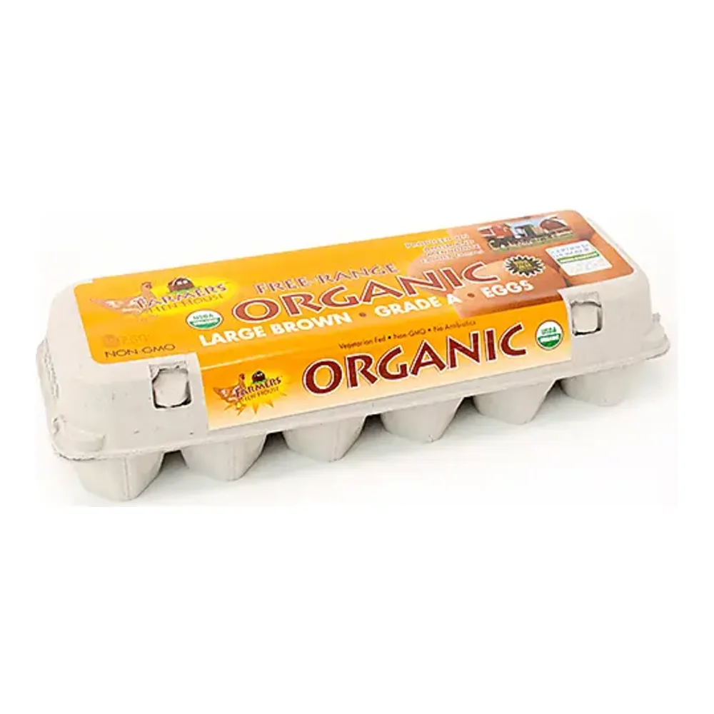 635475111120 FARM HEN ORGANIC RANGE FREE 1DZ - Image 1