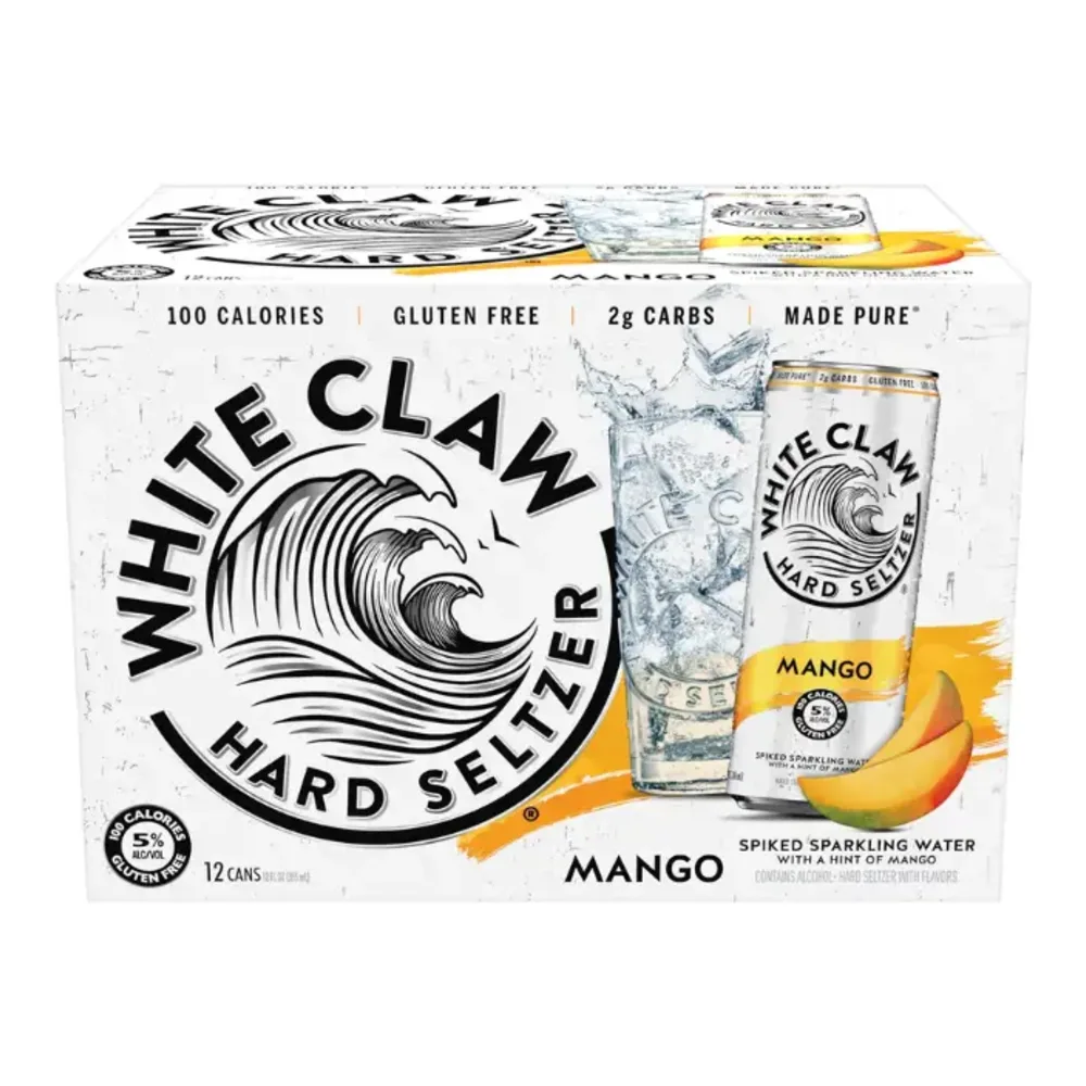 635985100331 WHITE CLAW HARD MANGO 12Z/12PK - Image 1