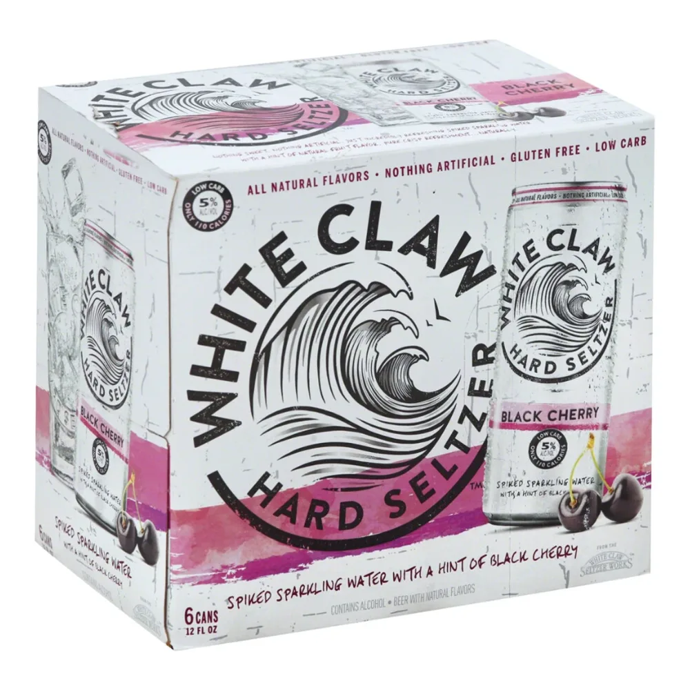 635985200253 WHITE CLAW HARD BLK CHRY 12Z/6PK - Image 1