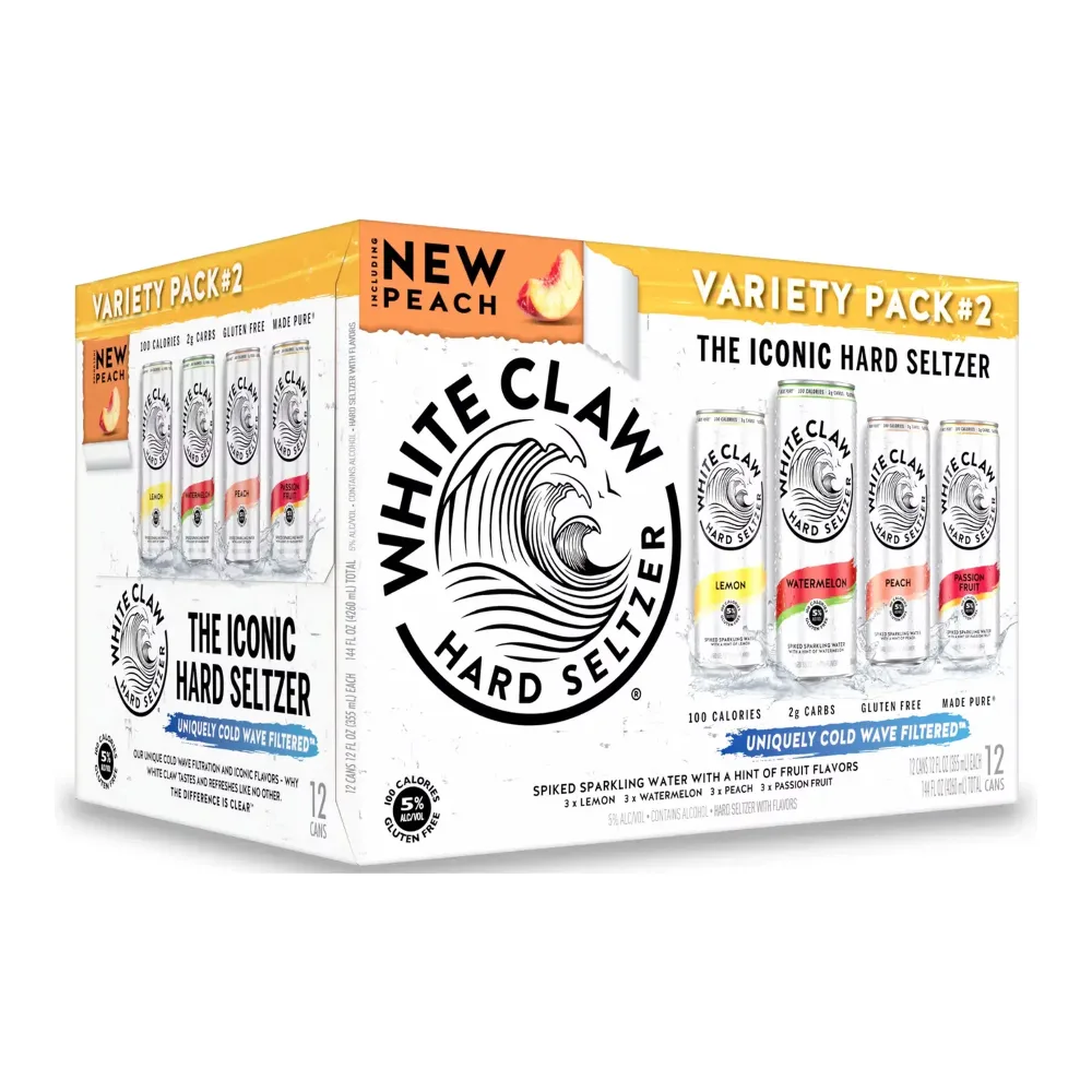 635985800064 WHITE CLAW HARD VARIETY #2 12Z/12PK - Image 1