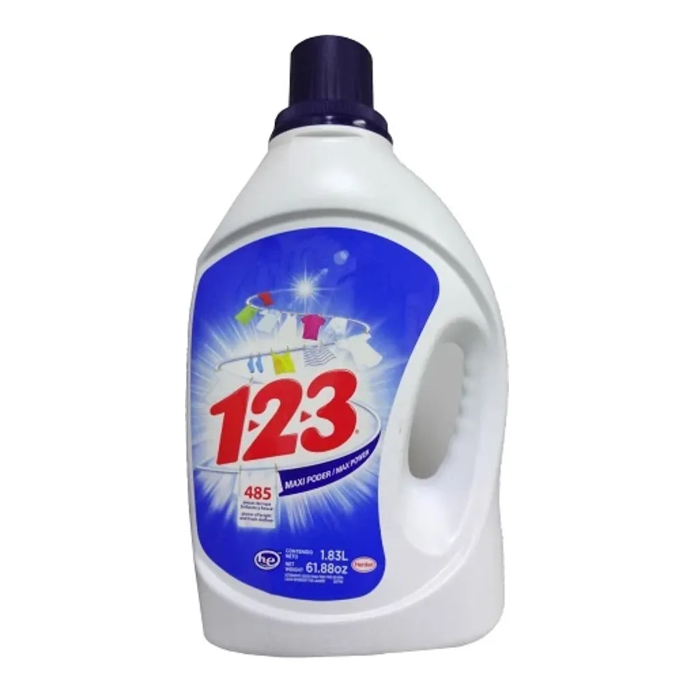 636125000054 1-2-3 LQ DETERGENT 4.04LB - Image 1