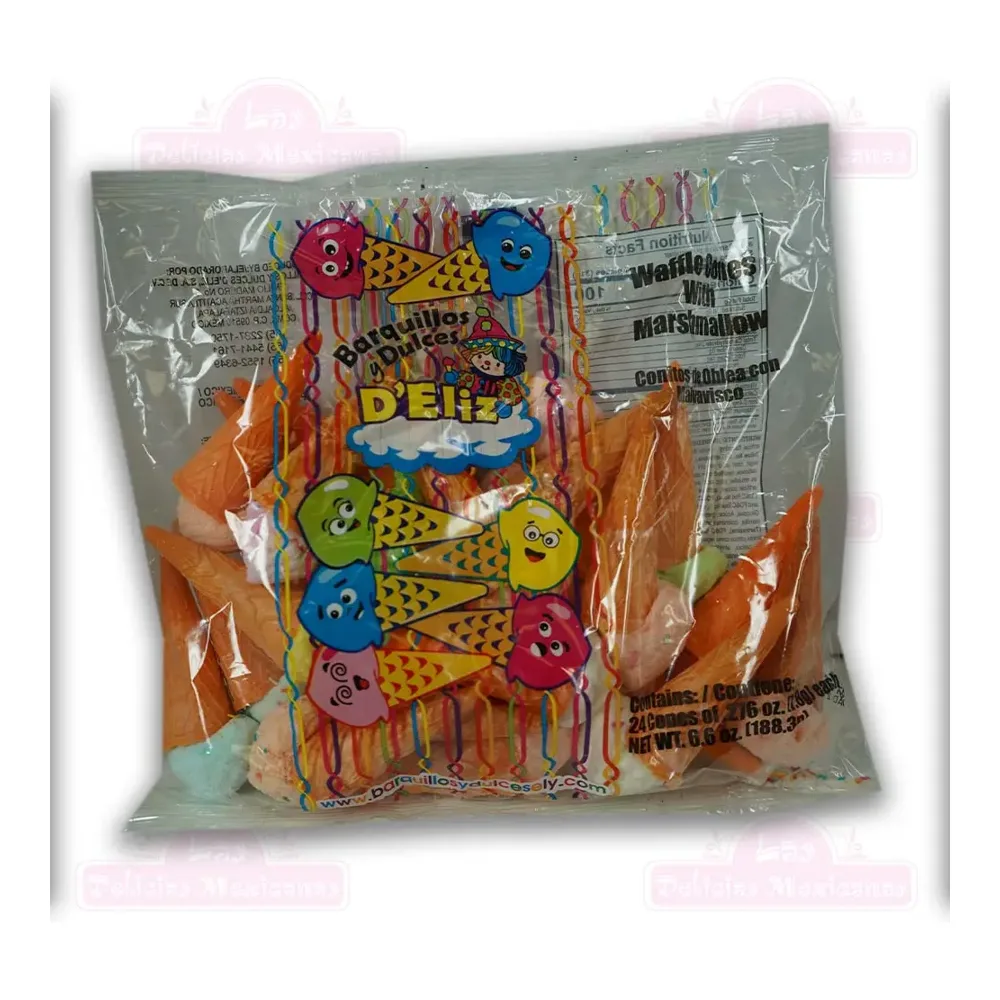644813003355 D`ELZER BARQUILLOS MULTI COLOR 24CT-6.6Z - Image 1