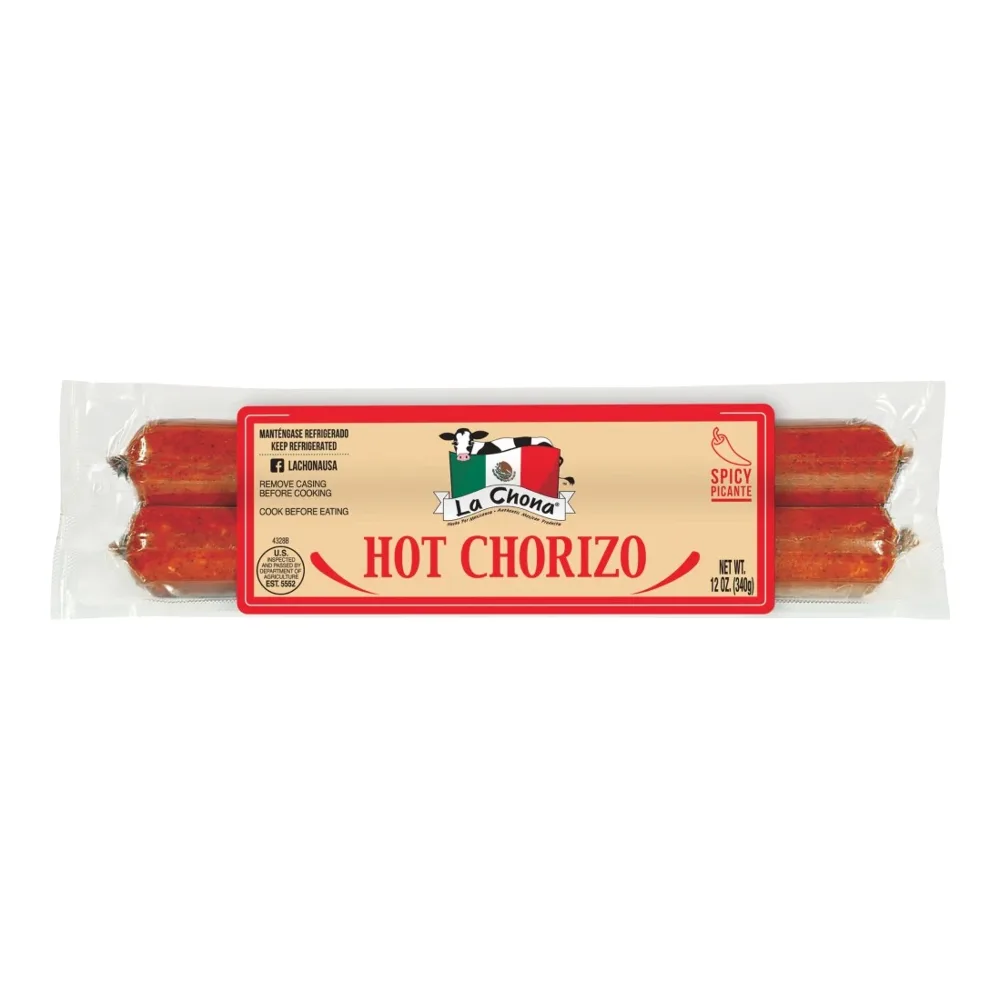 645230043283 LA CHONA CHORIZO HOT 12Z - Image 1
