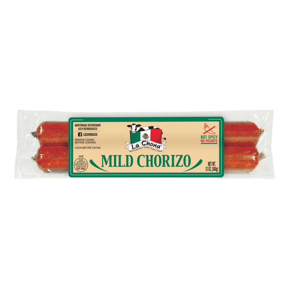 645230043290 LA CHONA CHORIZO MILD 12Z - Image 1