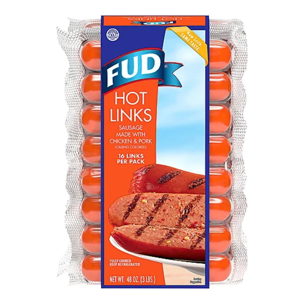 645230056245 FUD HOT LINKS CHKN/PORK 48Z - Image 1