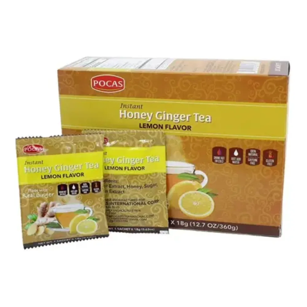 645789439728 POCAS HONEY GINGER TEA 20CT - Image 1