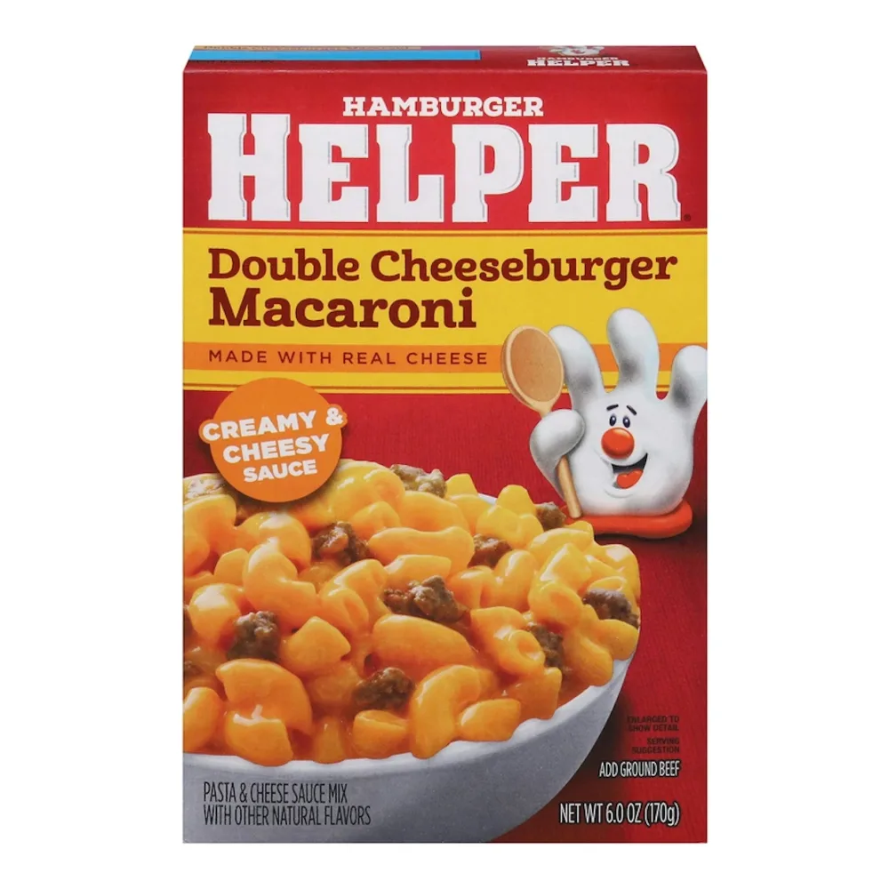 652729710809 HAMBURGER HELPER DOUBLE CHEESE 6Z - Image 1