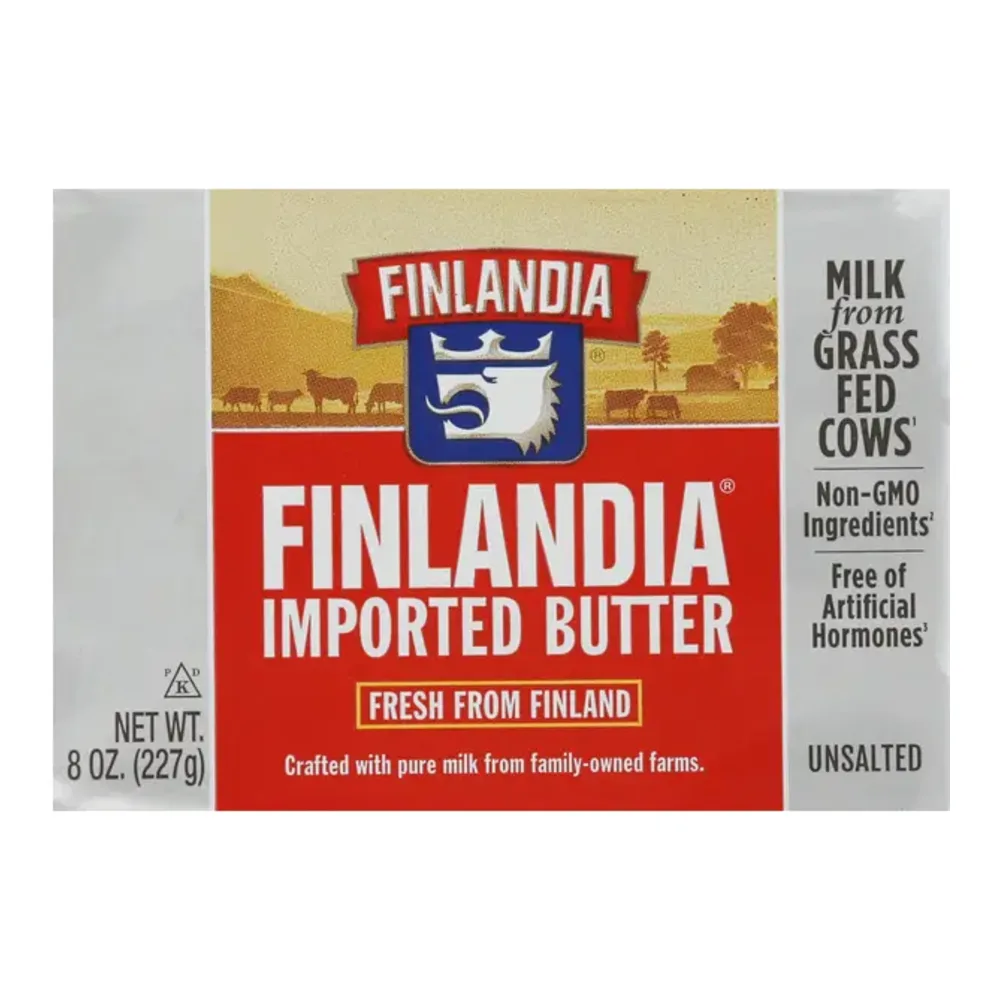 673803100026 FINLANDIA UNSALTED BUTTER 8Z - Image 1