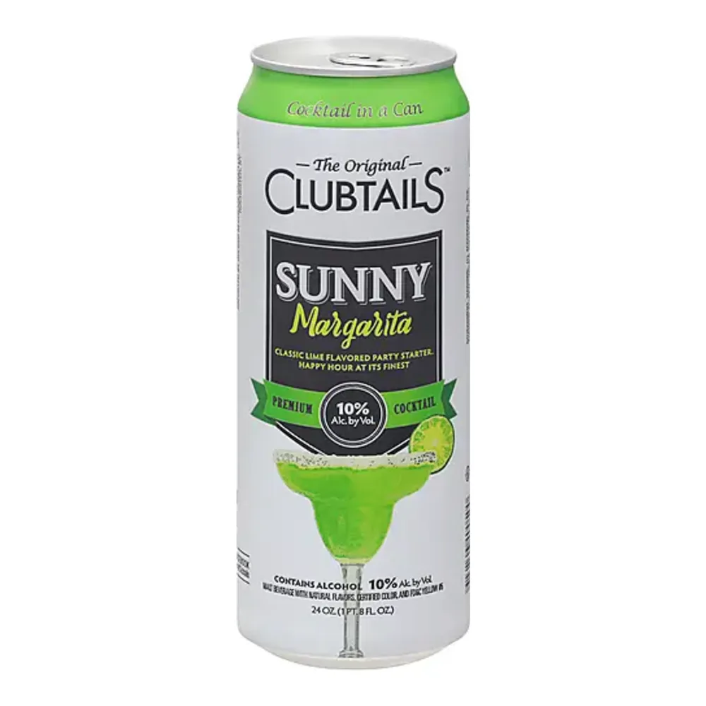 684746400500 CLUBTAILS SUNNY MARGARITA CAN 24Z - Image 1