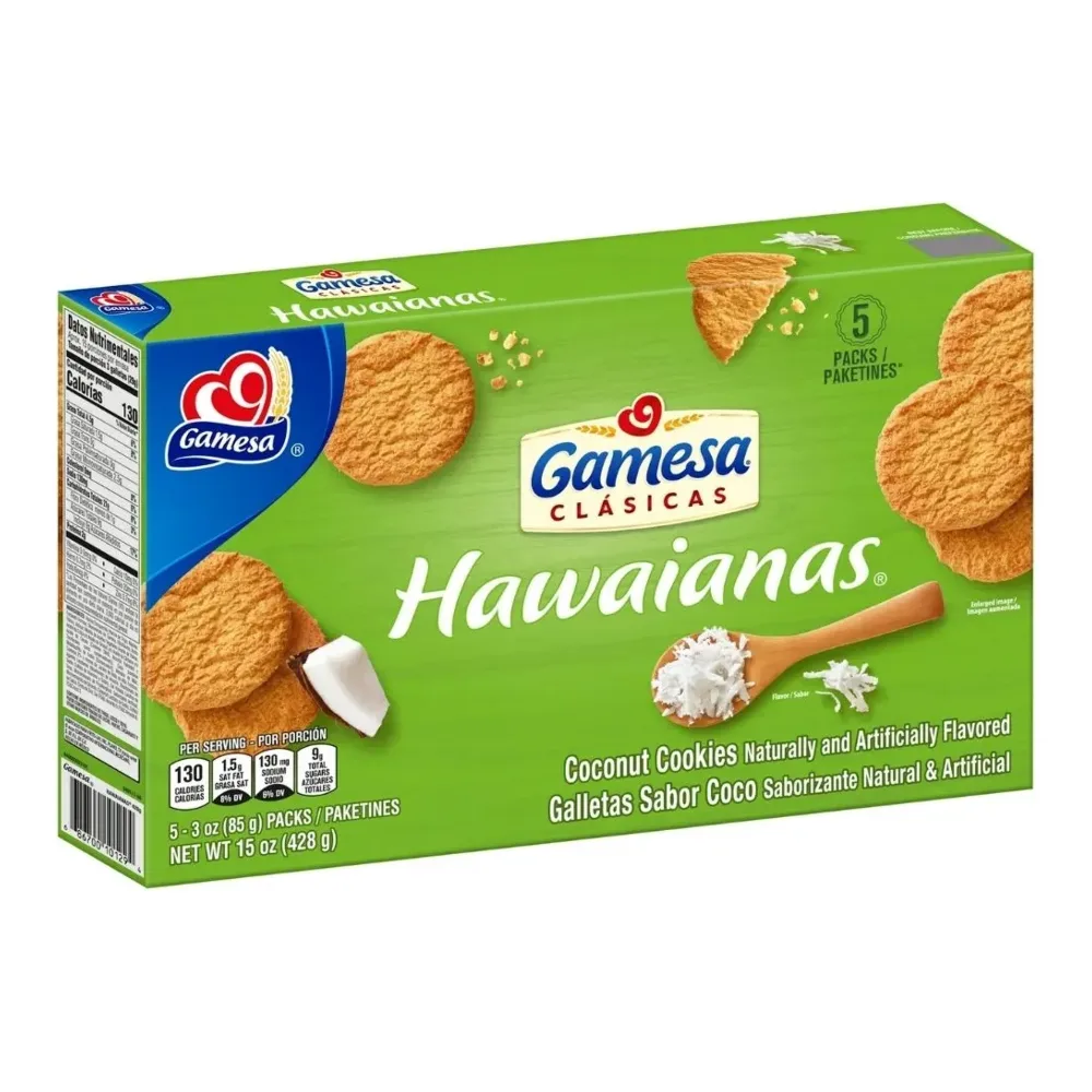 686700101294 GAMESA HAWAIANAS COOKIES 15Z - Image 1