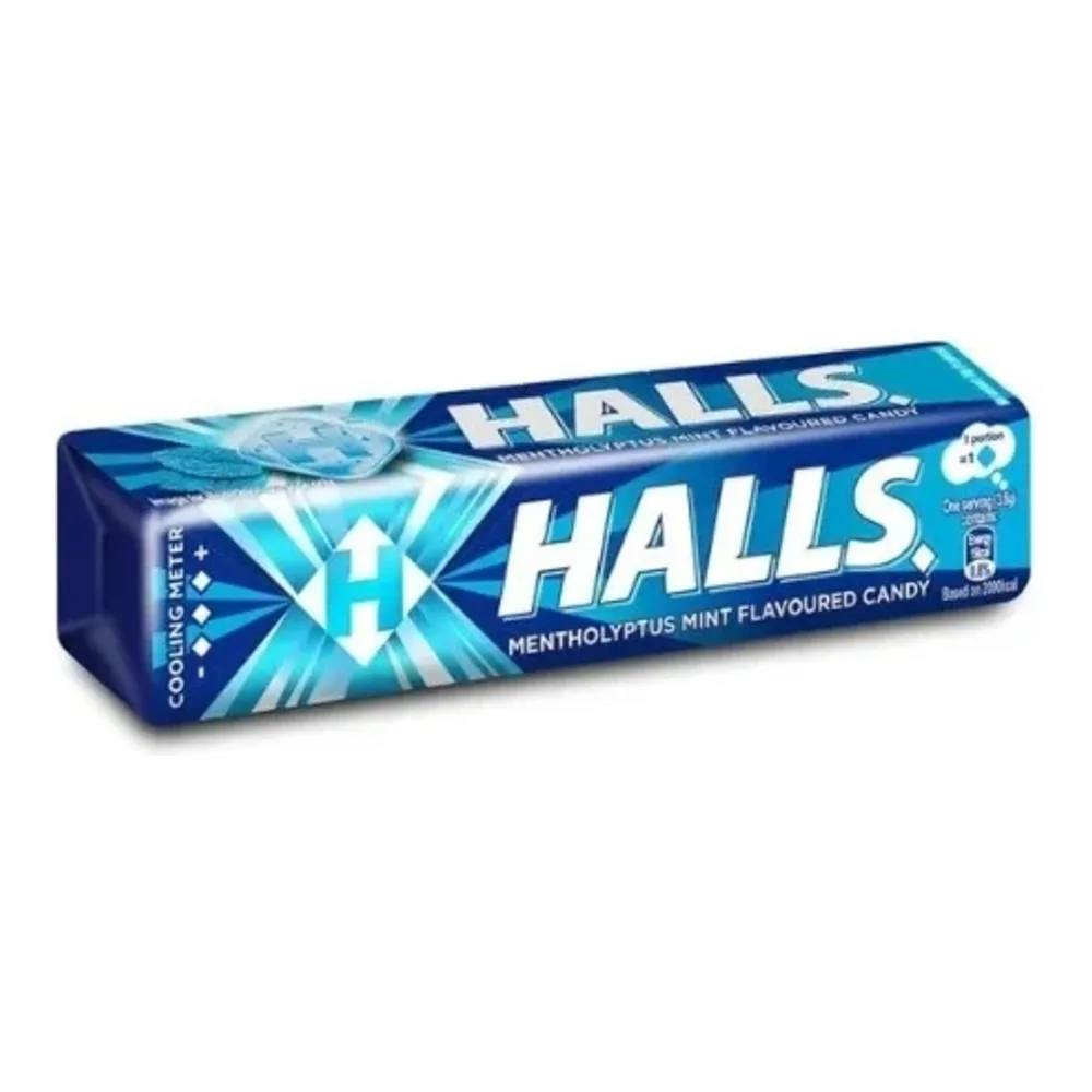 6924513906175 HALLS MENTHOLYPTUS DROPS 10CT - Image 1