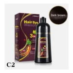 SHAMPOO HAIR DYE DARK BROWN 3 IN 1 500ML