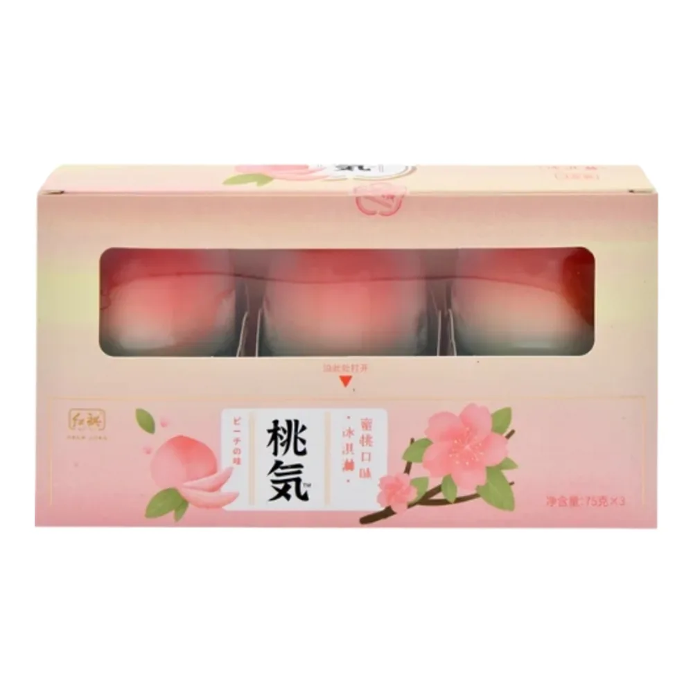 6943090420140 HONG GI PEACH ICE CREAM 3PK - Image 1