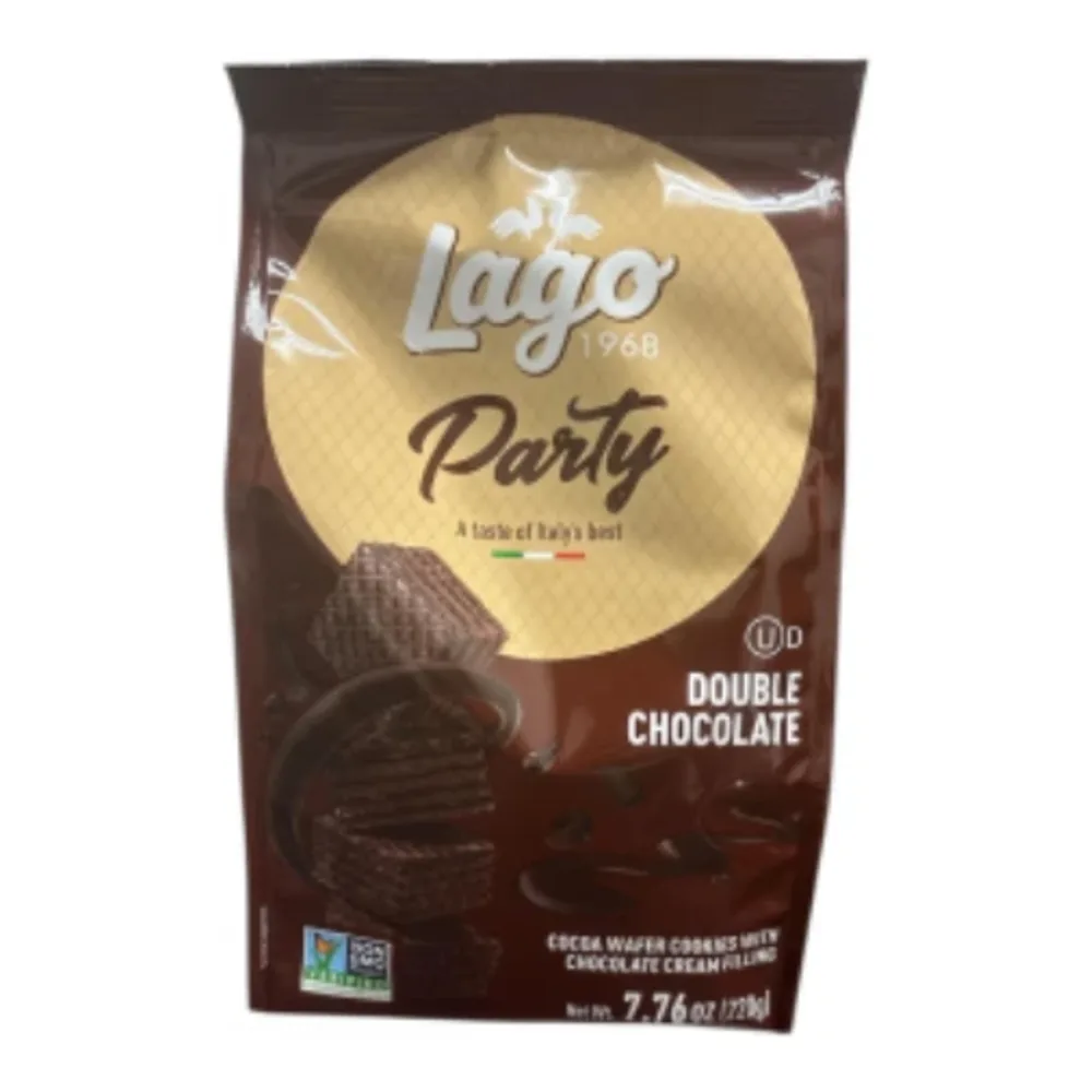 694649002930 LAGO PARTY DOUBLE CHOCOLATE WAFER 7.76Z - Image 1