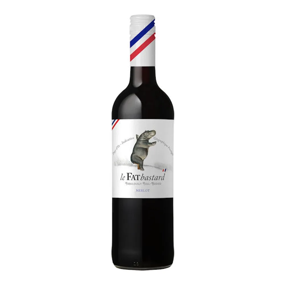 695235000620 FAT BASTARD MERLOT 750ML - Image 1