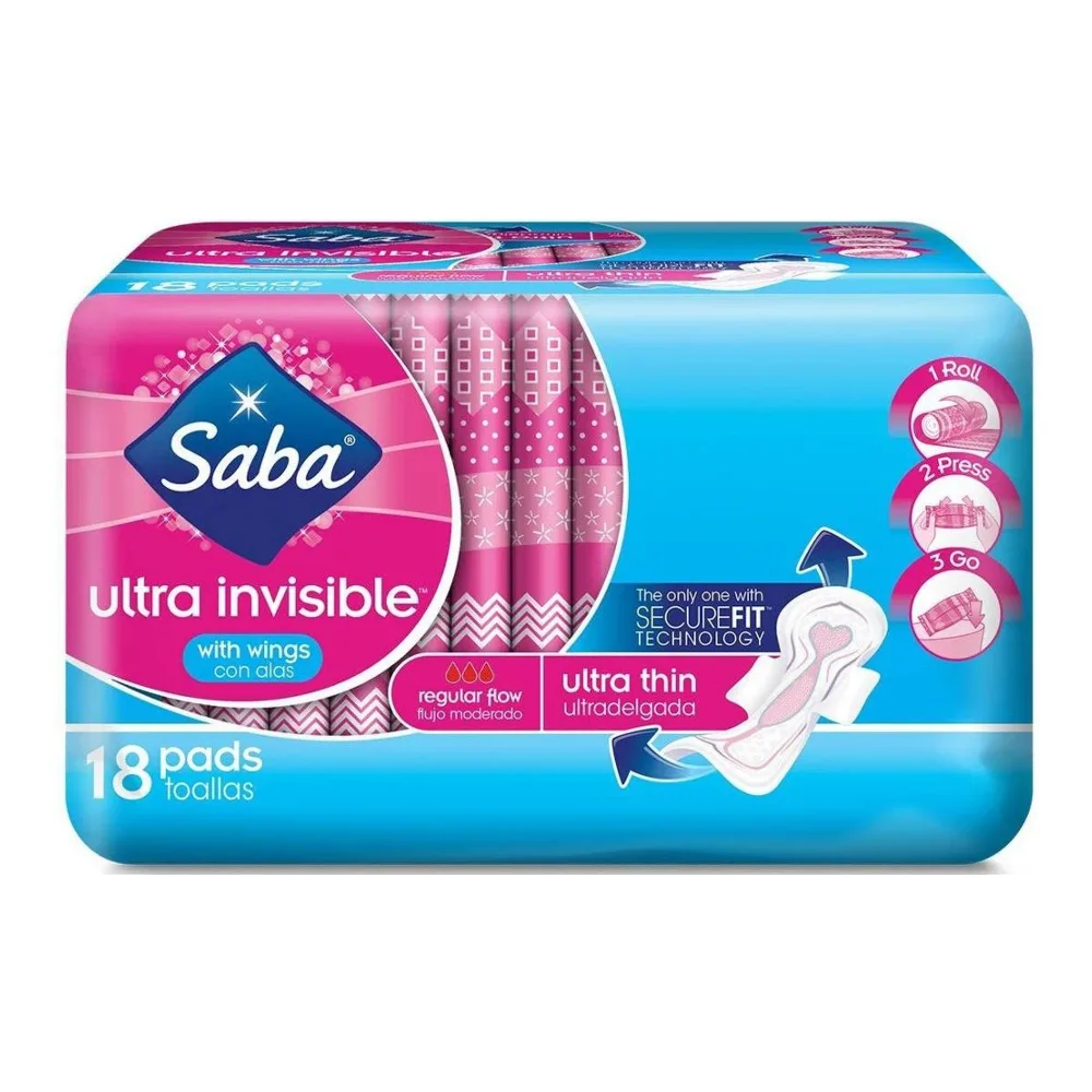 701664600055 SABA ULTRA INVISIBLE ULTRA THIN 18CT - Image 1