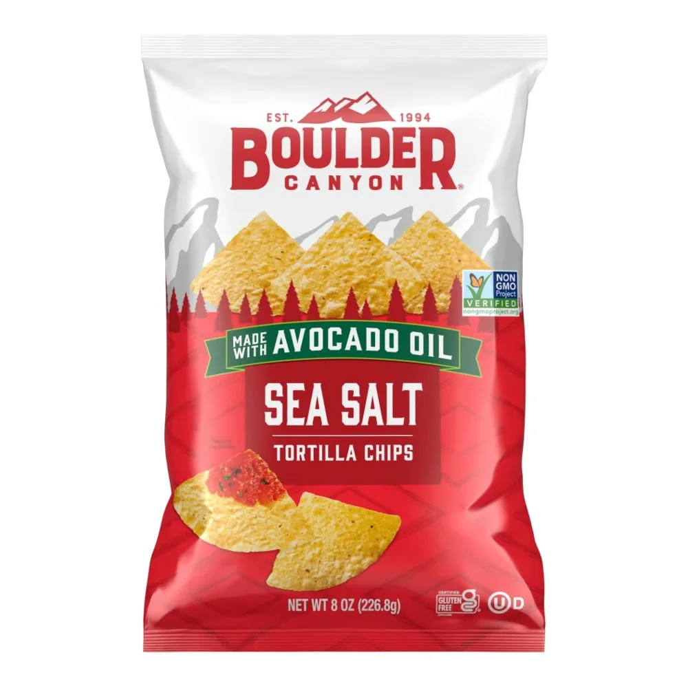 708163261213 BOULDER AVO SALT TORTILLA CHIPS 5Z - Image 1
