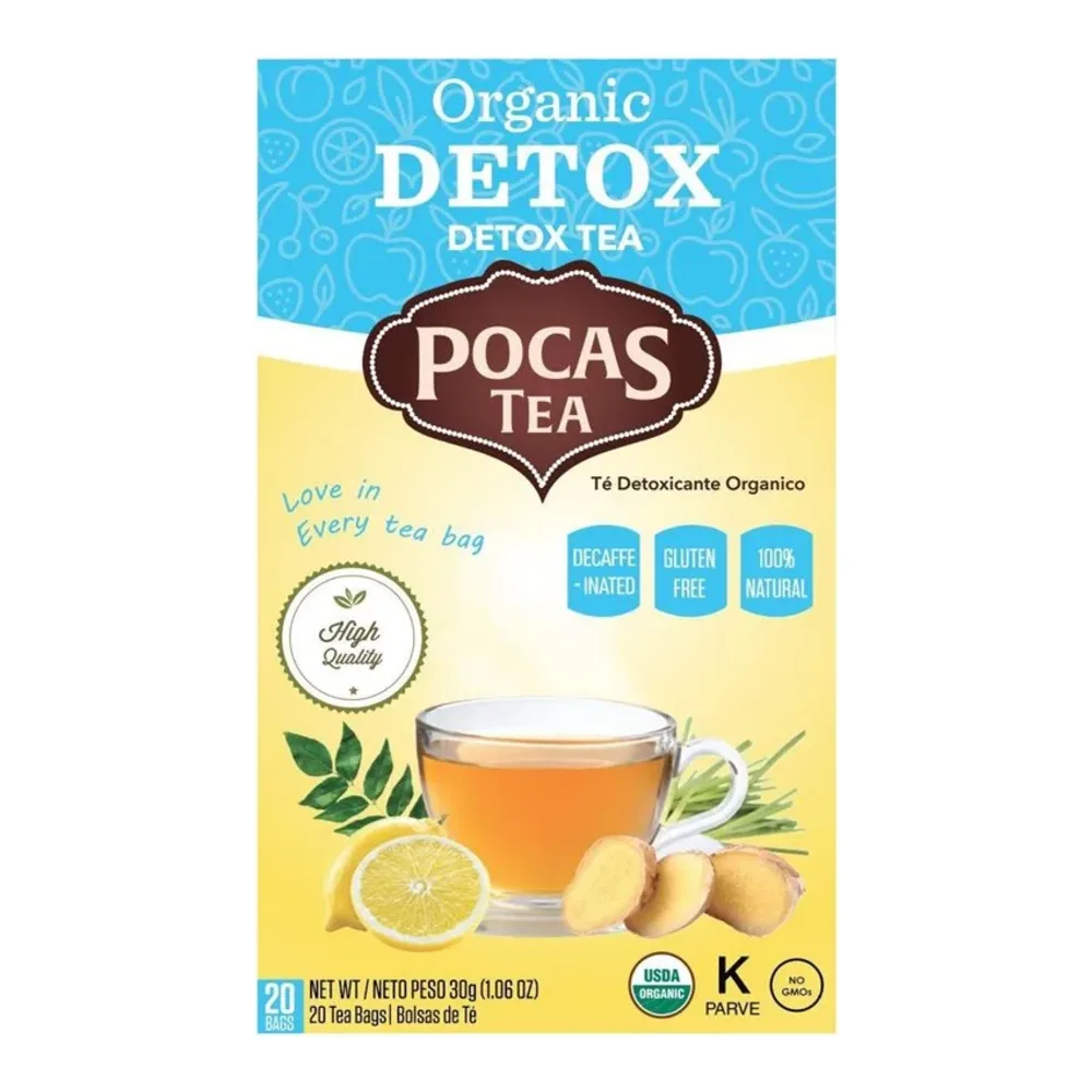 708828980749 POCAS ORG DETOX TEA 20CT - Image 1