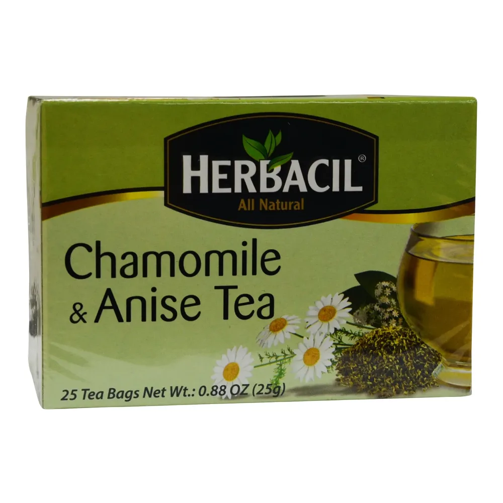 714706909290 HERBACIL CHAMOMILE & ANISE TEA 25CT - Image 1