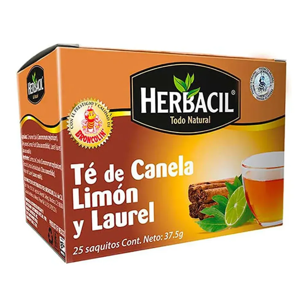 714706911347 HERBACIL CINNAMON/LEM/LAUREL TEA 25CT - Image 1