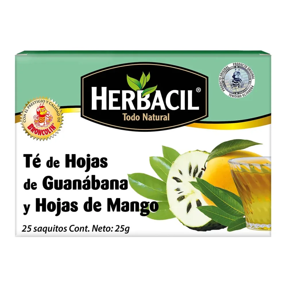 714706912085 HERBACIL SOURSOP/LV & MANGO/LV TEA 25CT - Image 1