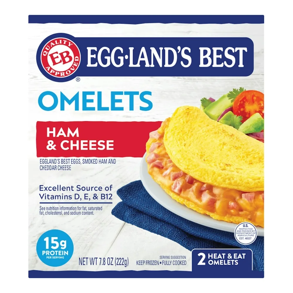 715141212365 EGGLANDS BEST OMELET HAM & CHEESE 7.8Z - Image 1