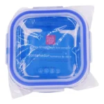 CPE CONT GLASS SQUARE BLUE 19.2Z