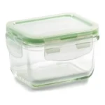 CPE CONT GLASS RECT GREEN 21.5Z