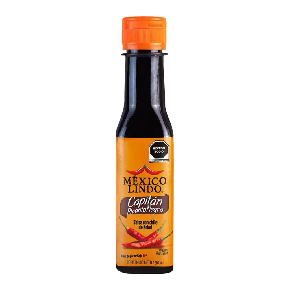 724836002358 MEXICO LINDO SALSA PICANTE NEGRA - Image 1