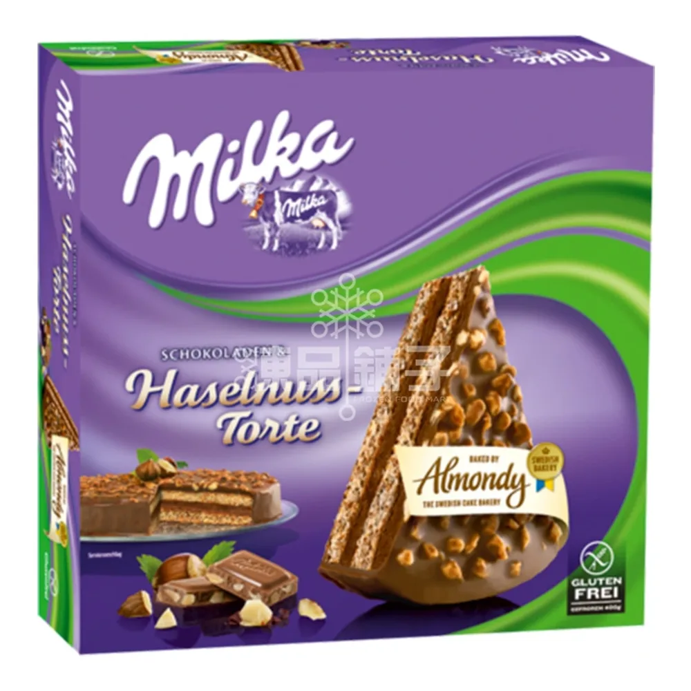 7312930004755 ALMONDY MILKA HAZELNUT TORTE 400G - Image 1