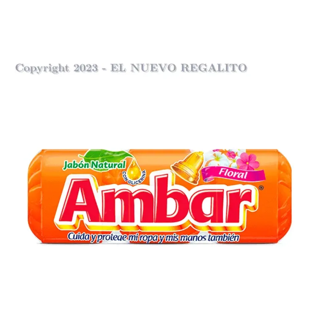 7401001677711 AMBAR JABON NATURAL FLORA 1140gr - Image 1