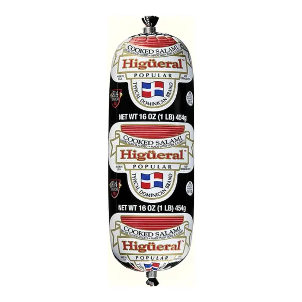 743542044087 SALAMI HIGUERAL POPULAR/BLACK 1LB - Image 1