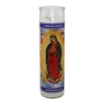 CANDLE - VIRGEN GUADALUPE WHITE