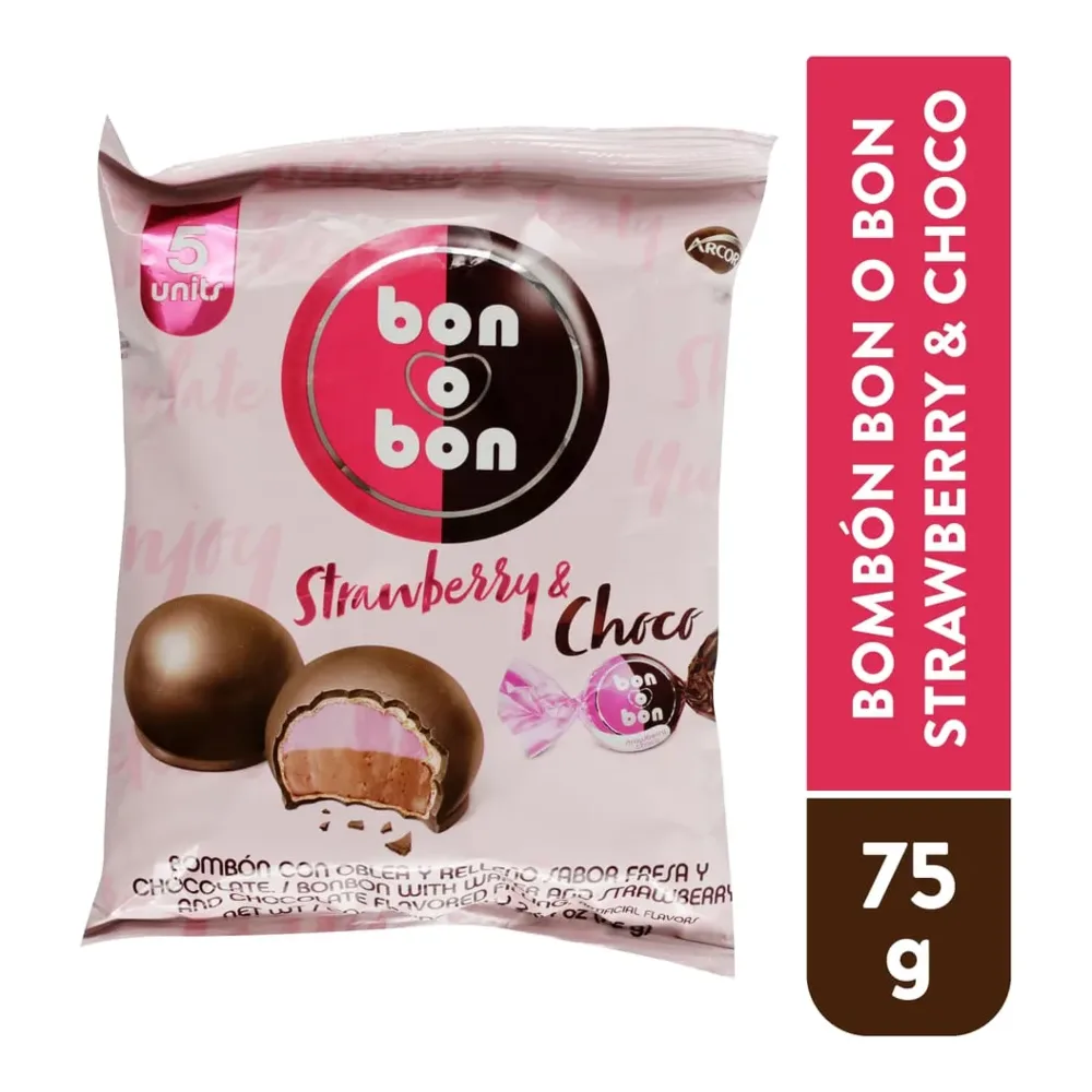 7500443004748 BON O BON STRAWBERRY & CHOCO 6.24Z - Image 1