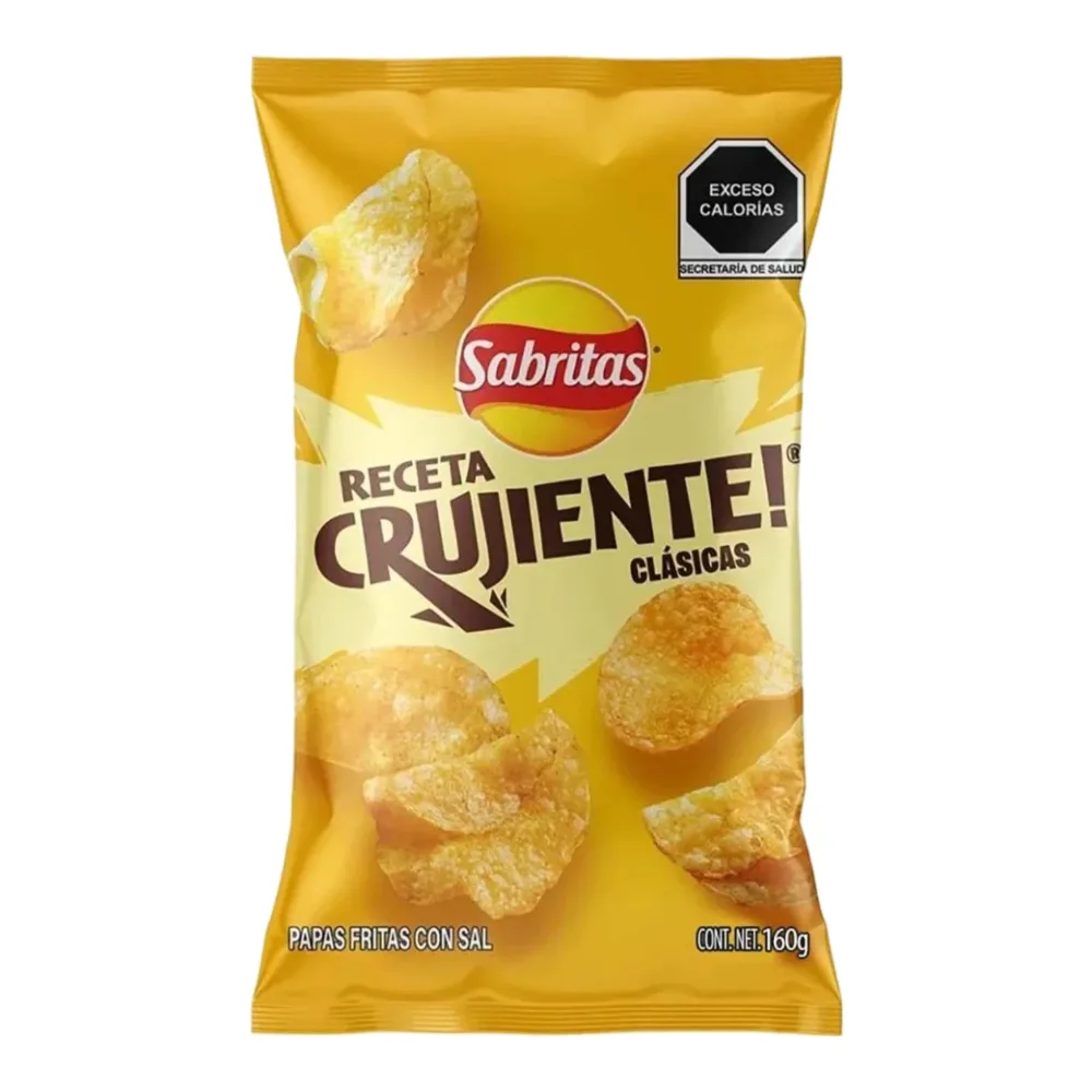 7501011143241 MEX SABRITAS RECETA CRUJIENTE CON SAL 130gr - Image 1